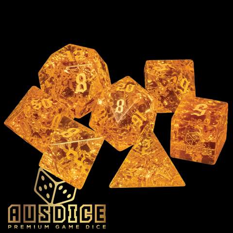 Flame Polyhedral Dice Set