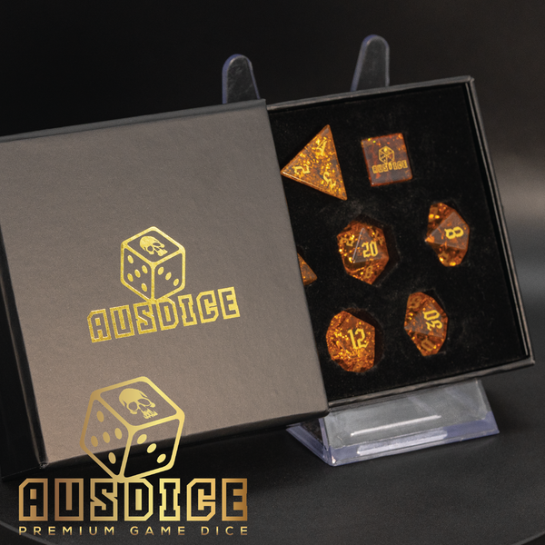Flame Polyhedral Dice Set