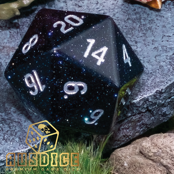 Night Sky Gemstone Polyhedral Dice Set