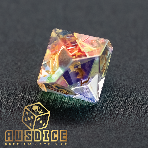 Translucent Crystal Polyhedral Dice Set