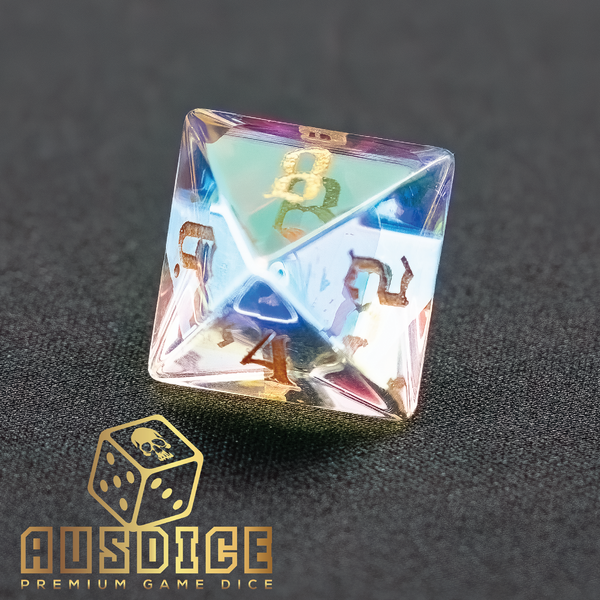 Translucent Crystal Polyhedral Dice Set