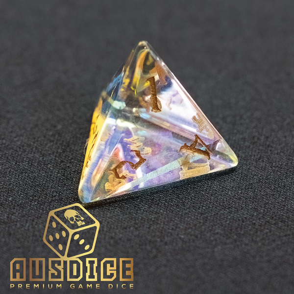 Translucent Crystal Polyhedral Dice Set