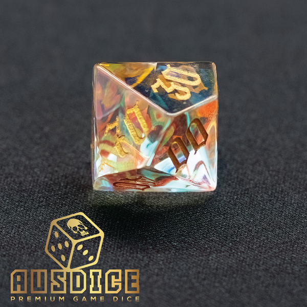 Translucent Crystal Polyhedral Dice Set