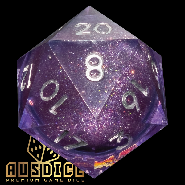 D20 Chonk 55mm Liquid Core Purple Radiance