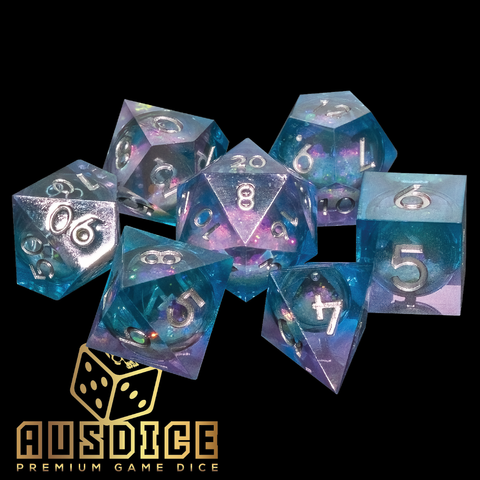 Liquid Core Astral Glimmer Polyhedral 7-Die Set