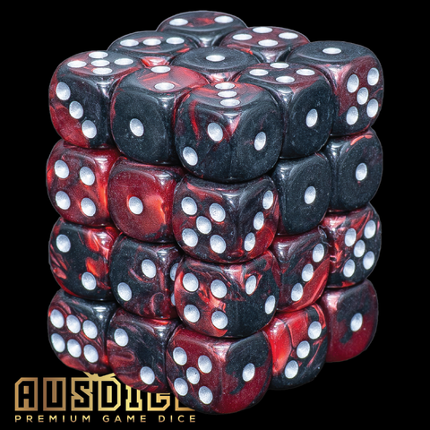 Ausdice D6 12mm Molten Earth 36-Dice Set