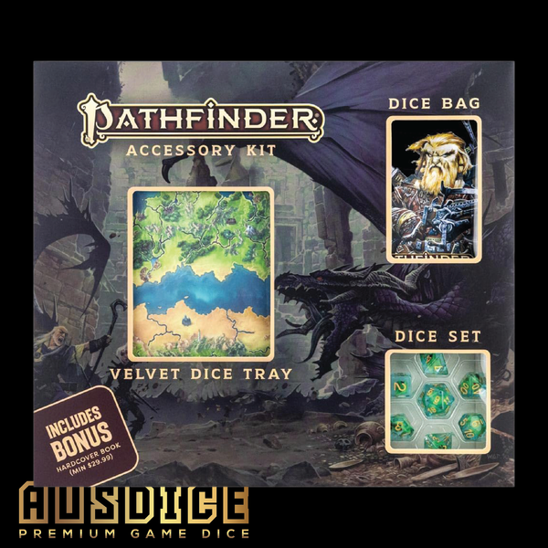 Pathfinder Bundle: Dice Tray, Bag, Dice Set and Hardcover Book