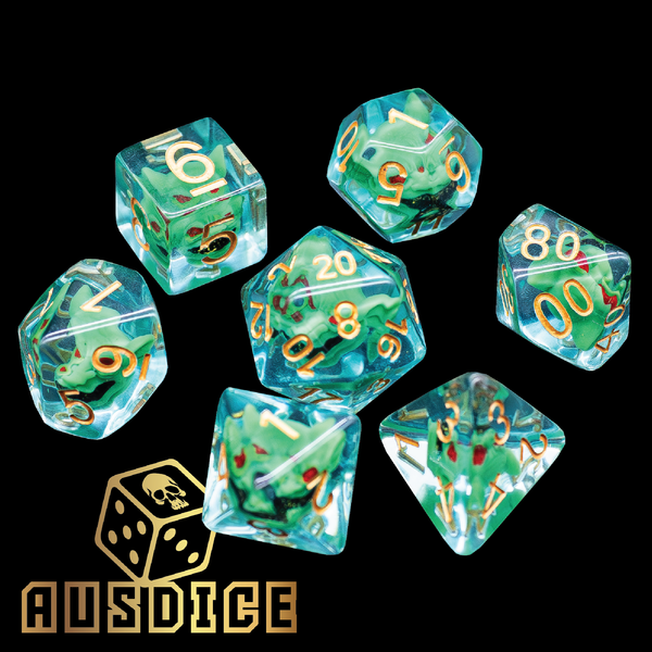 Paizo Goblin Round-Edged Polyhedral Dice Set