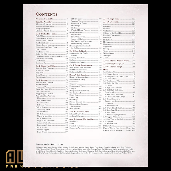 D&D Baldurs Gate: Decent into Avernus Hardcover Book