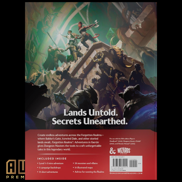 PRE-ORDER D&D Forgotten Realms: Adventures in Faerun Hardcover Book