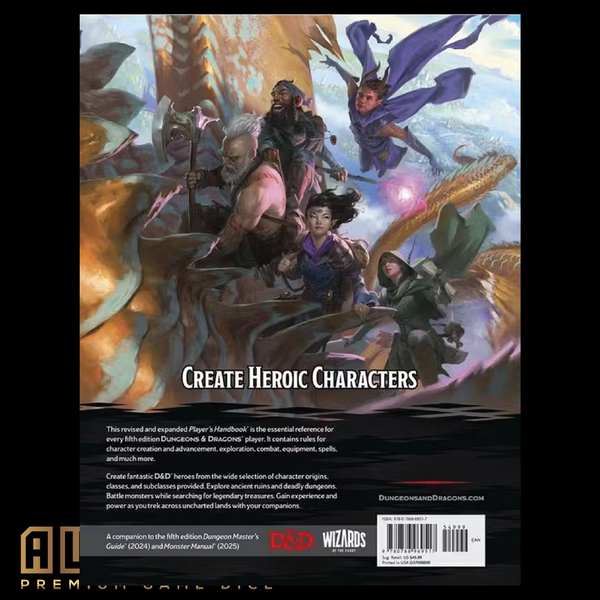 D&D Player's Handbook 2024 Hardcover Book