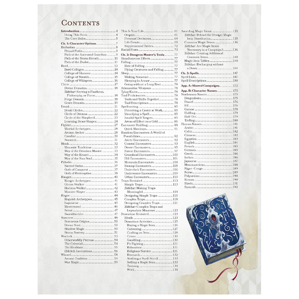 D&D Xanathar's Guide to Everything Hardcover Book