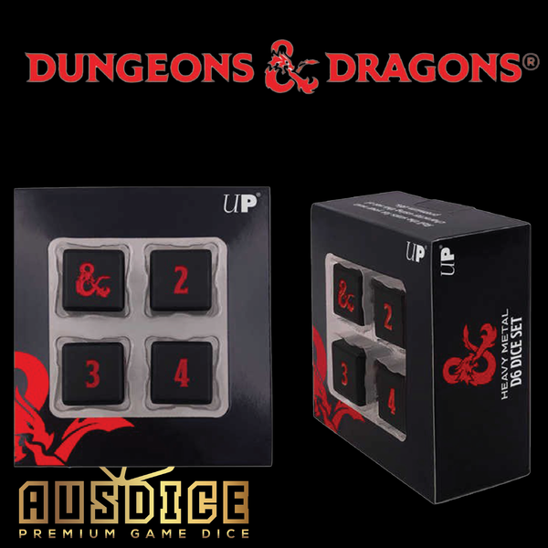 Dungeons & Dragons Heavy Metal D6 Dice Set by Ultra Pro