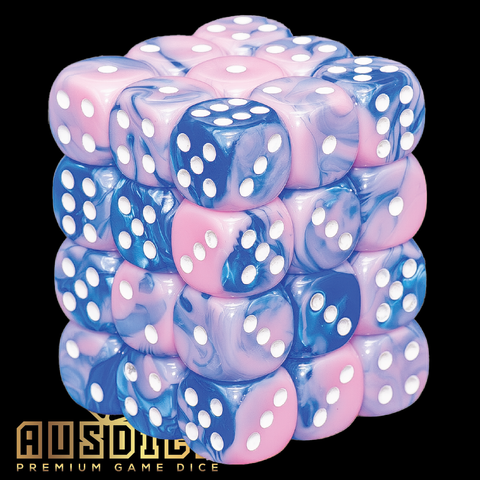 Ausdice D6 12mm Unicorn Tail 36-Dice Set