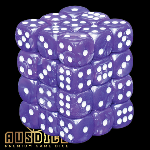 Ausdice D6 12mm Warlock Purple 36-Dice Set