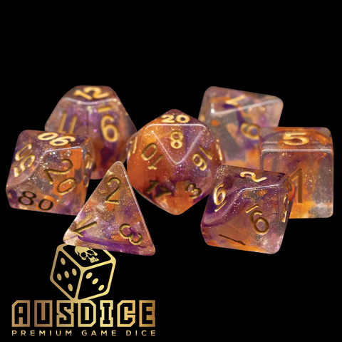Chameleon Cloud Resin Polyhedral 7-Die Set