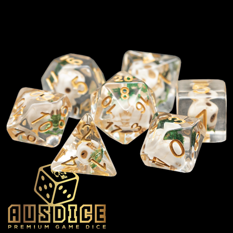 Skull Moss Resin Polyhedral 7-Die Set