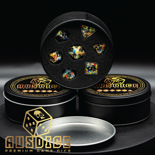 Confetti Pearls Resin Polyhedral 7-Die Set