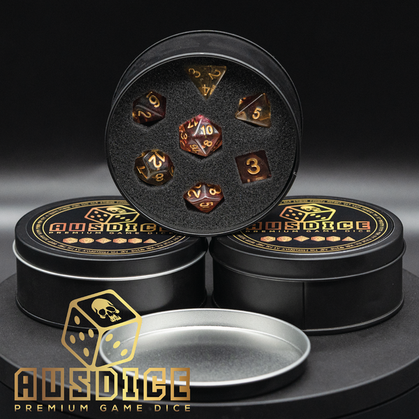 Autumn Cloud Resin Polyhedral 7-Die Set