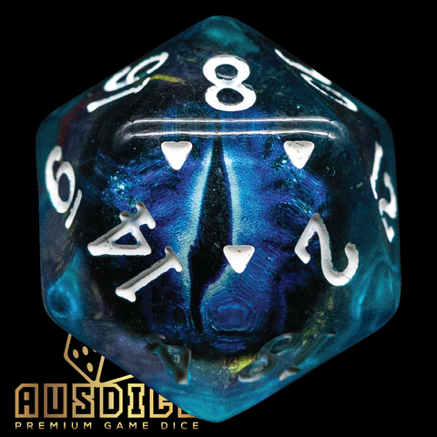 The Dragon's Eye D20 Blue