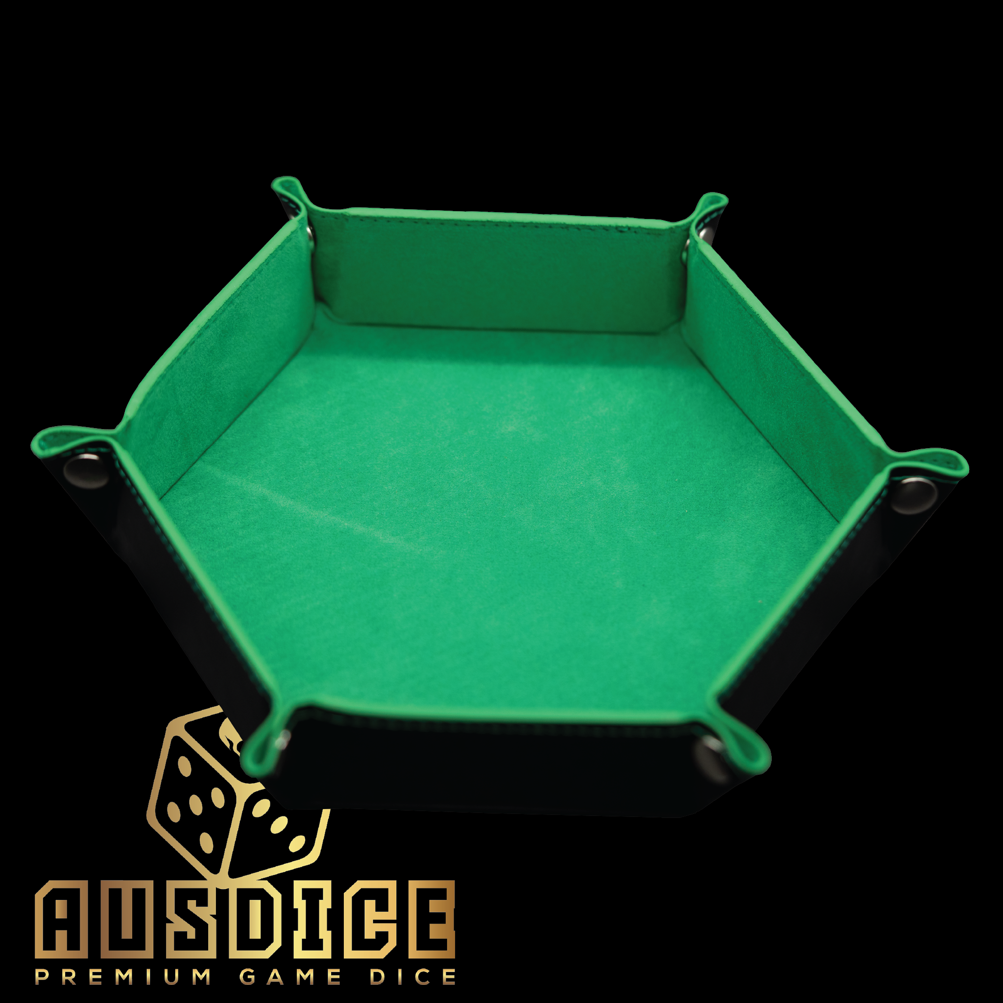 Ausdice Hex Dice Tray - Green