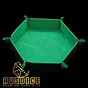 Ausdice Hex Dice Tray - Green